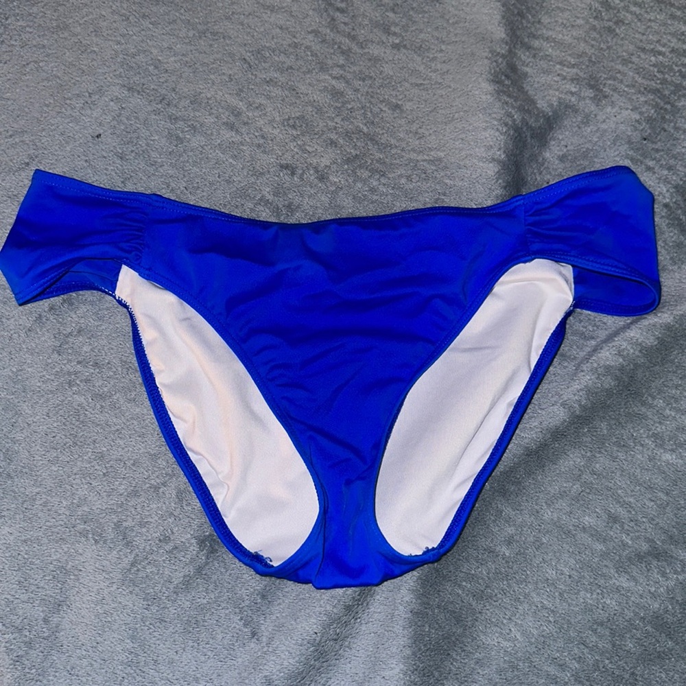 Blue bikini bottom from pink